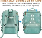 Carry on Backpack, Extra Large 40L Flight Approved Travel Backpack for Men & Women,Expandable Large Suitcase Backpacks With 4 Packing Cubes,Water Resistant Luggage Daypack Business Weekender Bag,Grey - Image 5